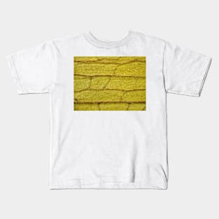 Withered orchid leaf under the microscope Kids T-Shirt